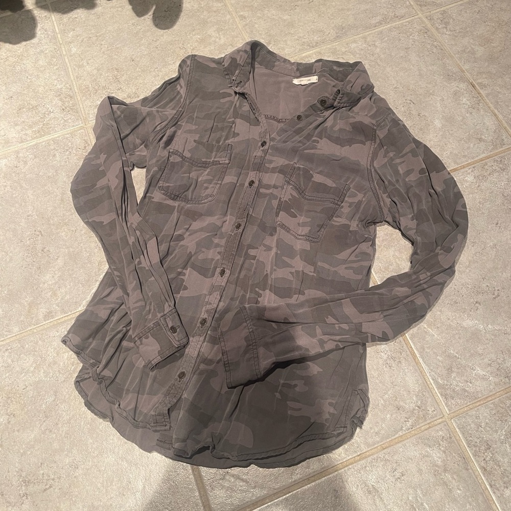 Camo Button Up